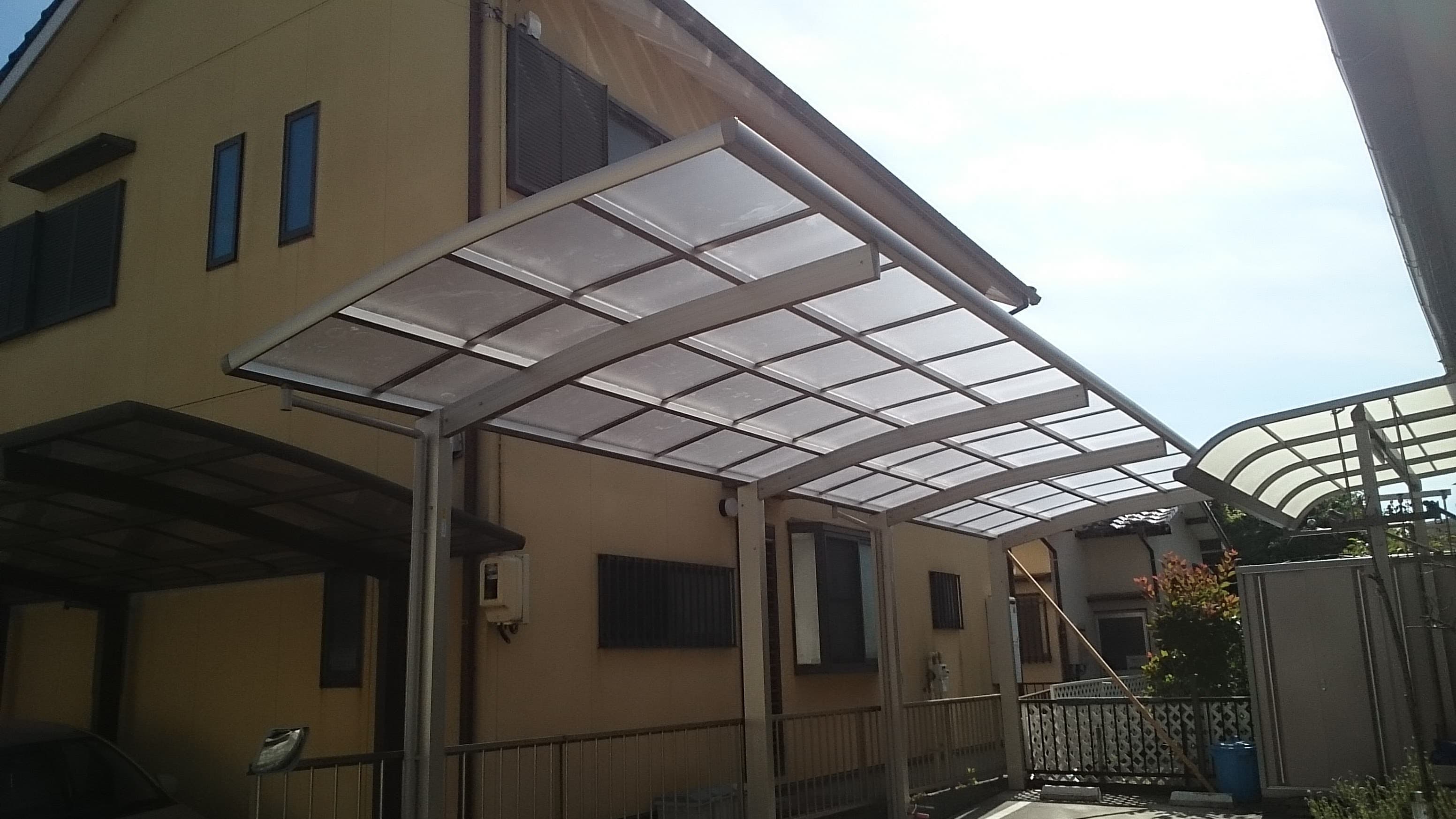 1台用カーポート新設工事 | 桑名市のエクステリア工事ならイズ美