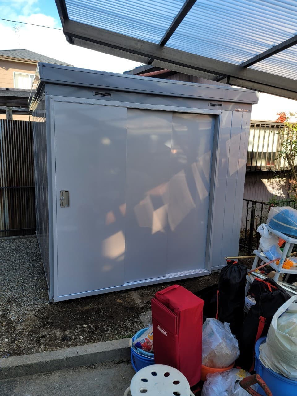 物置設置 | 桑名市のエクステリア工事ならイズ美