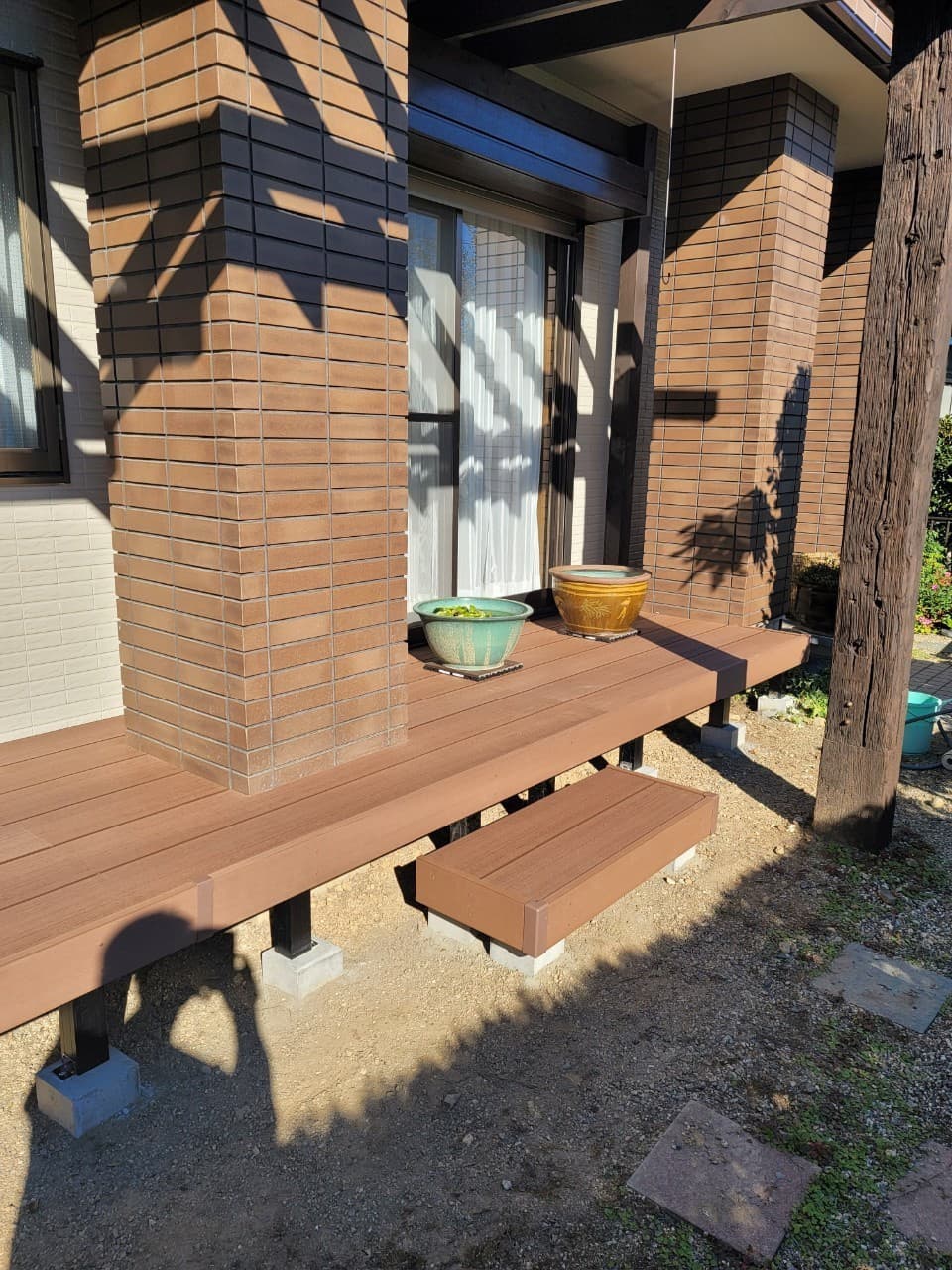 ウッドデッキ設置 | 桑名市のエクステリア工事ならイズ美